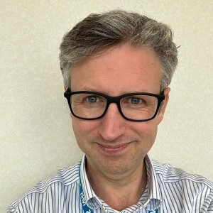 A photograph of Sam Burrows, Interim Chief Executive of NHS Frimley